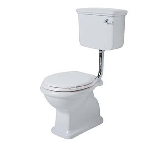 free-standing WC / ceramic / with lever / with high tank