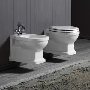 wall-hung bidet / ceramic