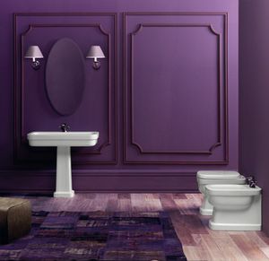 free-standing toilet / ceramic