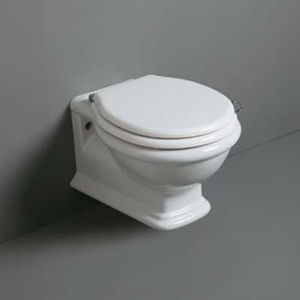wall-hung toilet / ceramic