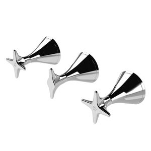 double-handle shower mixer tap / for bathtubs / built-in / chromed metal