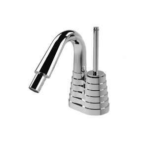 bidet mixer tap / chromed metal / bronze / bathroom