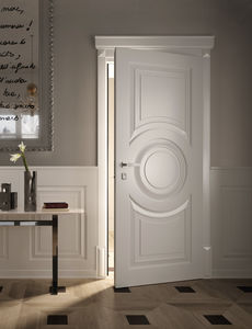 entry door / swing / wooden / security