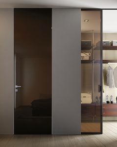 indoor door / swing / wooden / full-height