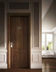 indoor door / swing / wooden / fire-rated