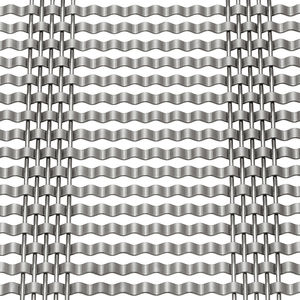 ceiling metal mesh / for facades / metal / stainless steel