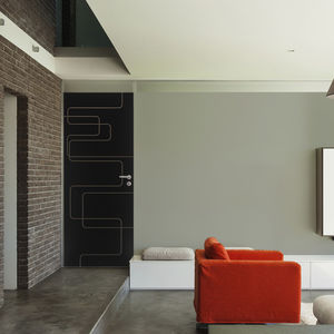 indoor door / swing / wooden / custom