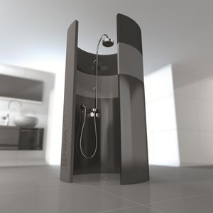 round shower base / fiberglass / concrete / polystyrene