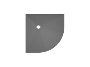 corner shower base / fiberglass / concrete / polystyrene