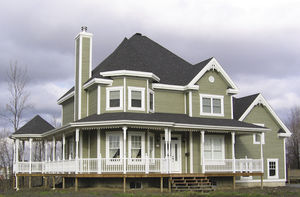 PVC cladding / painted / strip