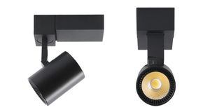 LED track light / round / aluminum / commercial