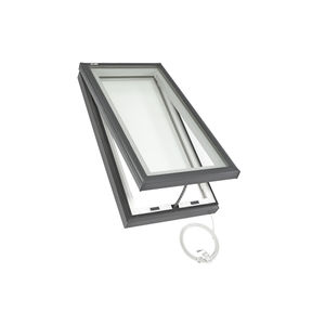projection roof window / wooden / aluminum / double-glazed