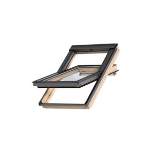 pivoting roof window / wooden / aluminum / double-glazed