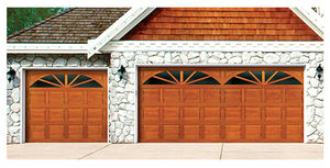 sectional garage doors / wooden / automatic