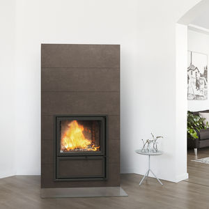 wood heating stove / contemporary / traditional / ceramic
