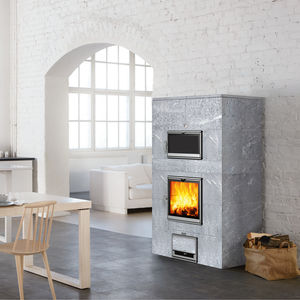 wood heating stove / contemporary / traditional / soapstone