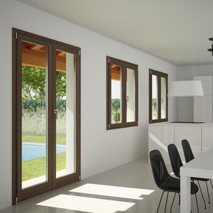 casement window / wooden / aluminum / double-glazed