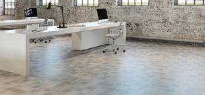 indoor tile / floor / porcelain stoneware / plain