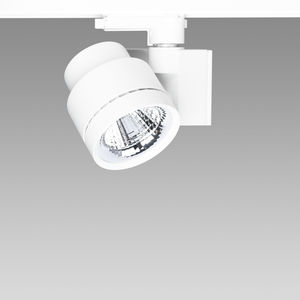 LED track light / round / metal / commercial
