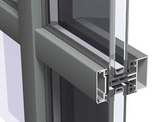 aluminum and glass curtain wall / glass