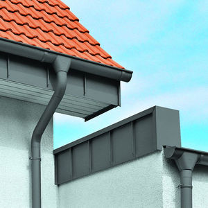 semicircular roof gutter / zinc / maintenance-free