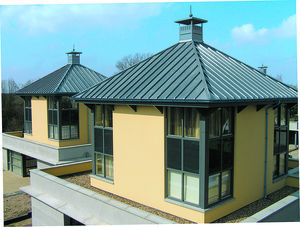ribbed sheet metal / steel / for roofs