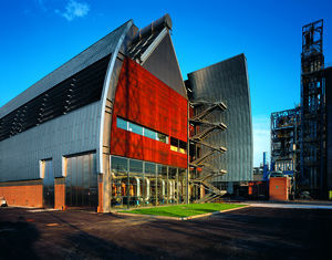 zinc roofing panel / standing seam / worked