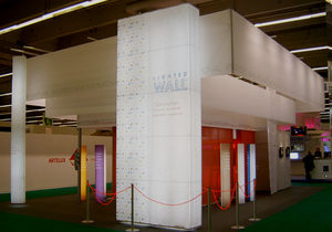removable partition / fabric / paper / professional