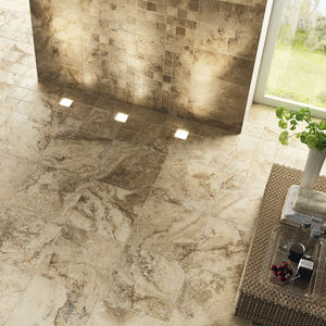 indoor tile / for floors / porcelain stoneware / polished
