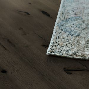 engineered parquet floor / glued / floating / oak