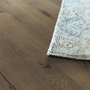 engineered parquet floor / glued / floating / oak