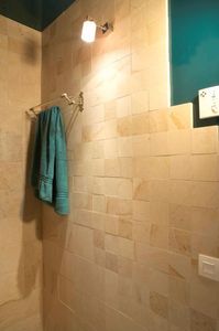 natural stone wall cladding panel / interior
