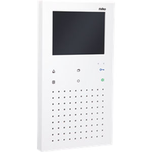 white video door intercom / hands-free / with color screen
