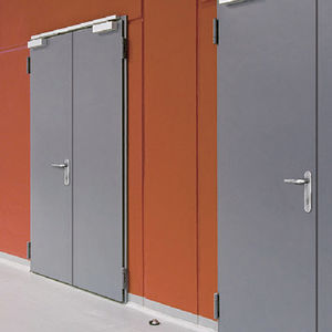 indoor door / swing / steel / security