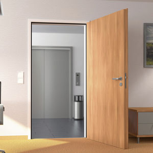 indoor door / swing / stainless steel / galvanized steel