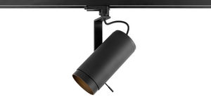 LED track light / round / metal / residential
