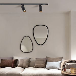 LED track light / round / metal / home