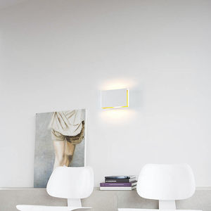 contemporary wall light / metal / LED / rectangular