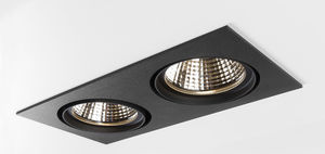 recessed ceiling spotlight / indoor / LED / square