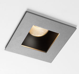recessed ceiling downlight / LED / square / home