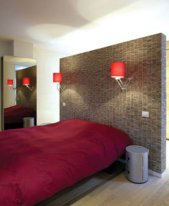 contemporary wall light / metal / LED / incandescent