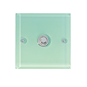 light switch / push-button / glass / contemporary