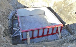 modular formwork / plastic / metal / wall