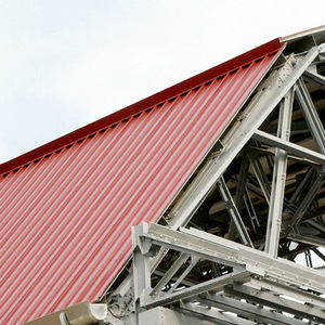 metal roofing panel / insulating / corrugated / waterproof