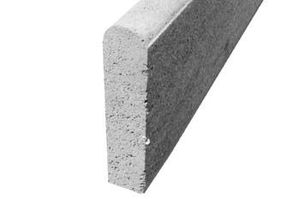 sidewalk edge / concrete / arched