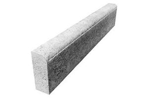 sidewalk edge / concrete / arched