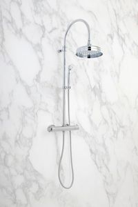 wall-mounted shower set / contemporary / with hand shower