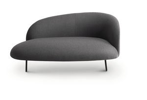 contemporary upholstered bench / fabric / wooden / tablet
