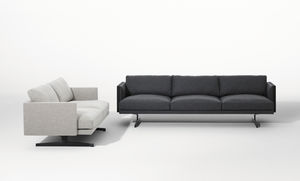 modular sofa / contemporary / leather / fabric