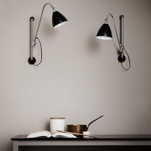 contemporary wall light / metal / halogen / adjustable